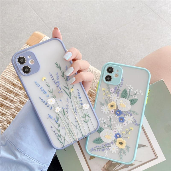 Fashion Flower Camera Protector iPhone Case