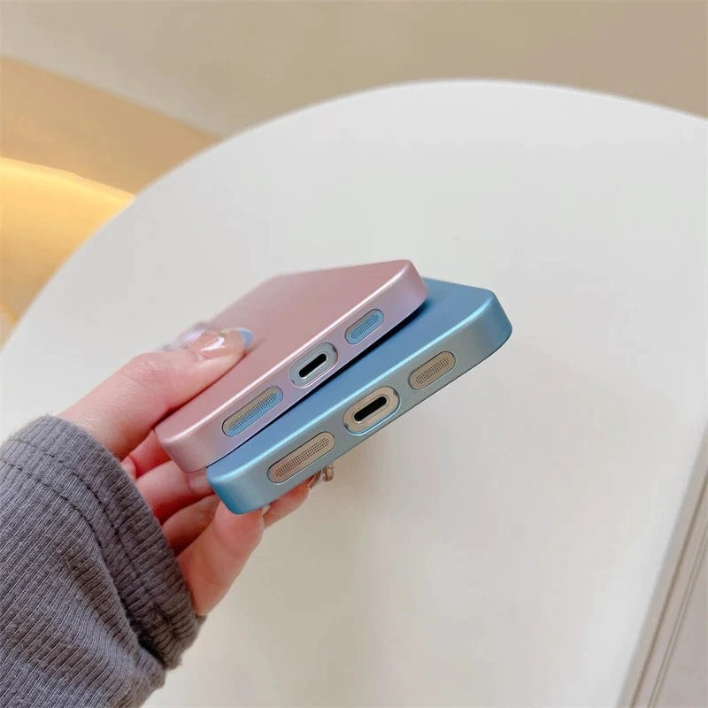 Solid Color Camera Lens Protection Soft iPhone Case