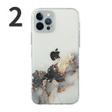 Fashion Marble Camera Lens Protection Shockproof Clear Soft iPhone Case