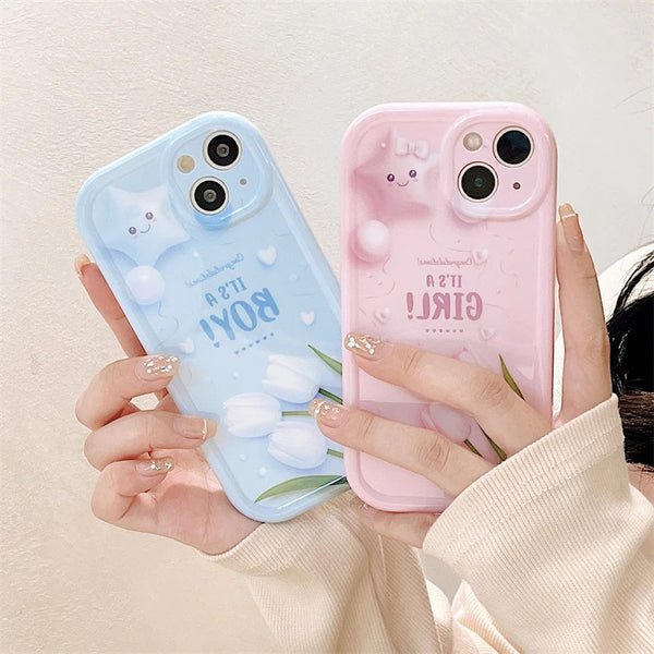 Cute Flower Floral Star Shockproof Soft iPhone Case