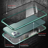Magnetic Magsafe Anti-Spy 360 Protective Tempered Glass Transparent iPhone Case