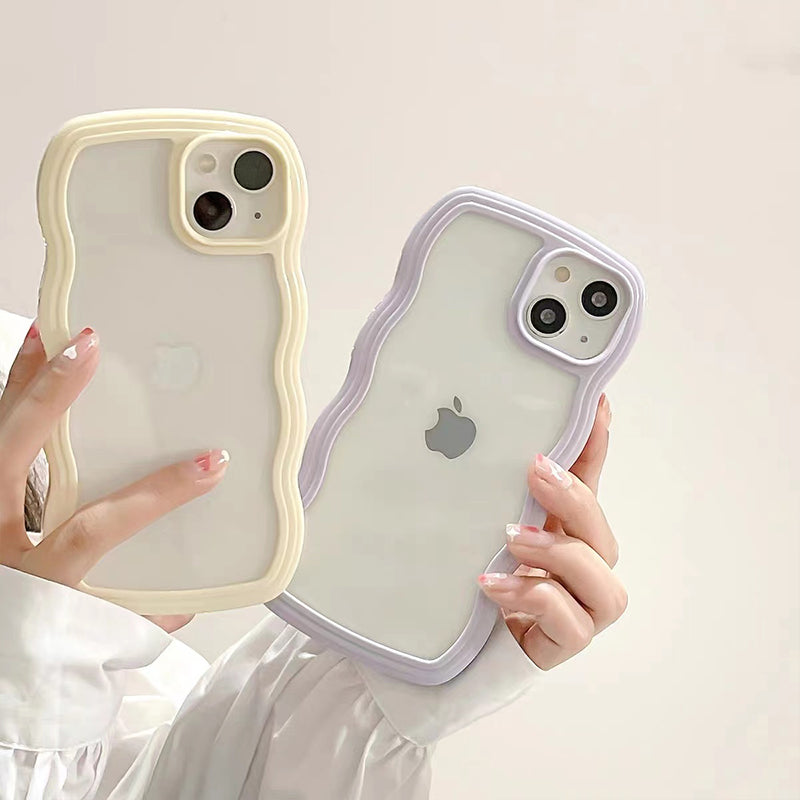 Candy Color Camera Len Protector Silicone Clear Shockproof Soft iPhone Case
