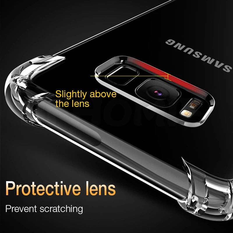 Airbag Silicone Shockproof Clear Samsung Case