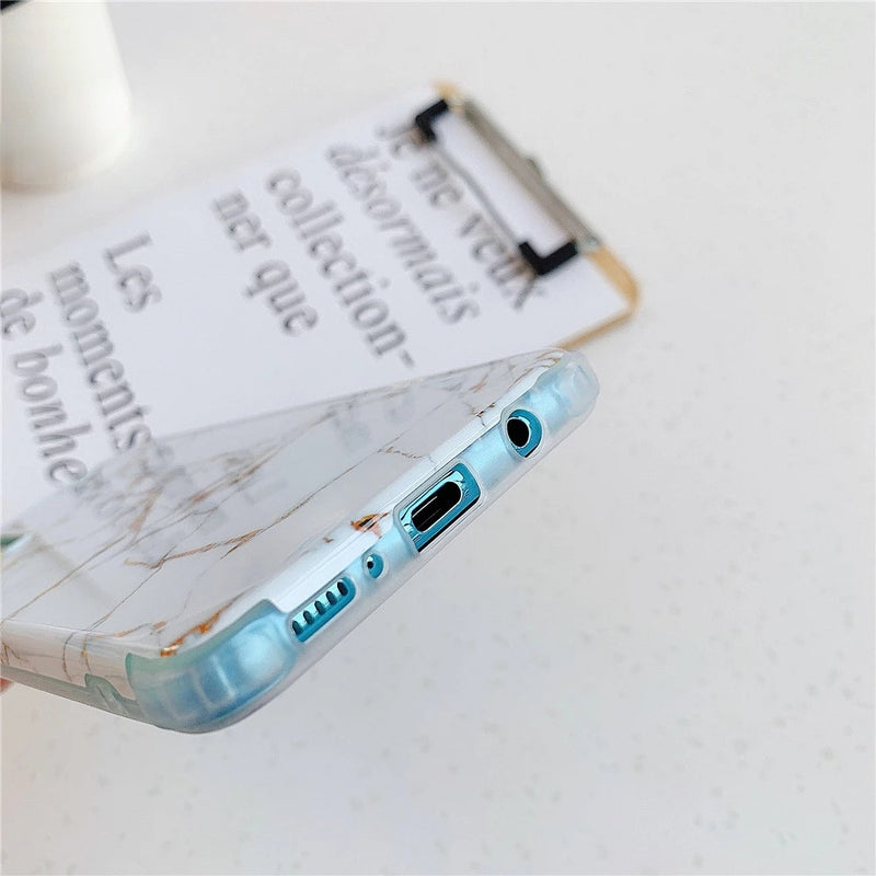 Luxury Marble Shockproof Silicone Samsung Case
