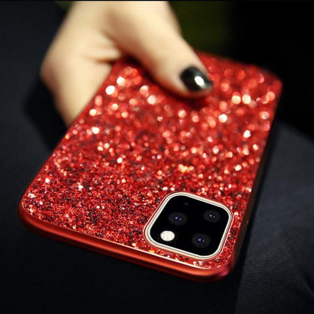 Luxury Bling Glitter Diamond Soft Phone Case Back Cover for iPhone