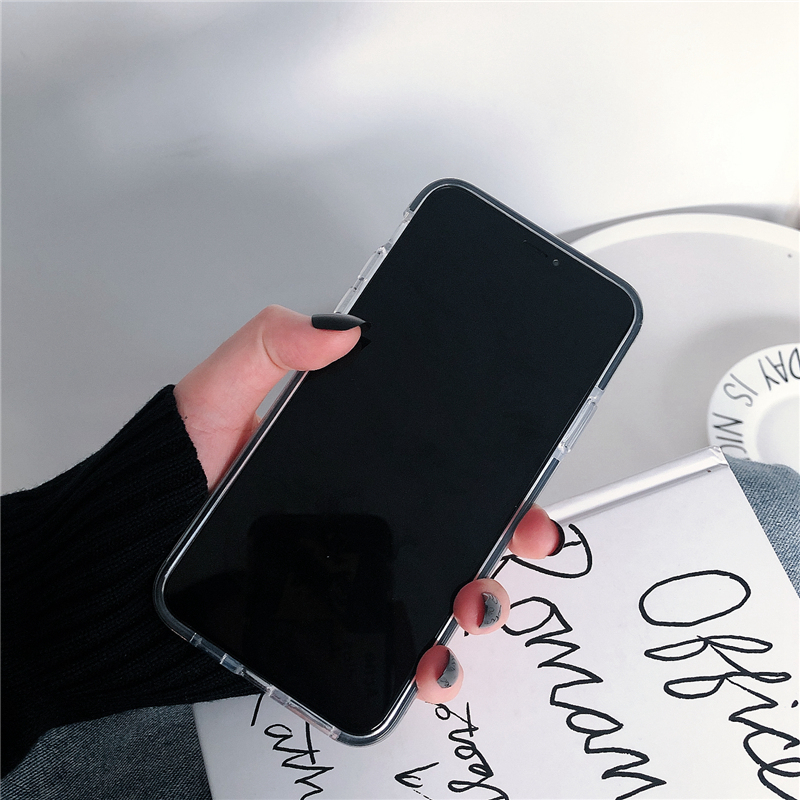 Retro Love Heart Clear Soft Phone Case Back Cover for iPhone