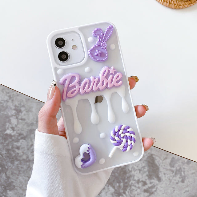 Cute Cartoon Candy Cream Clear Soft iPhone Case