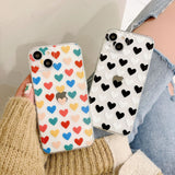 Cute Love Heart Clear Soft iPhone Case