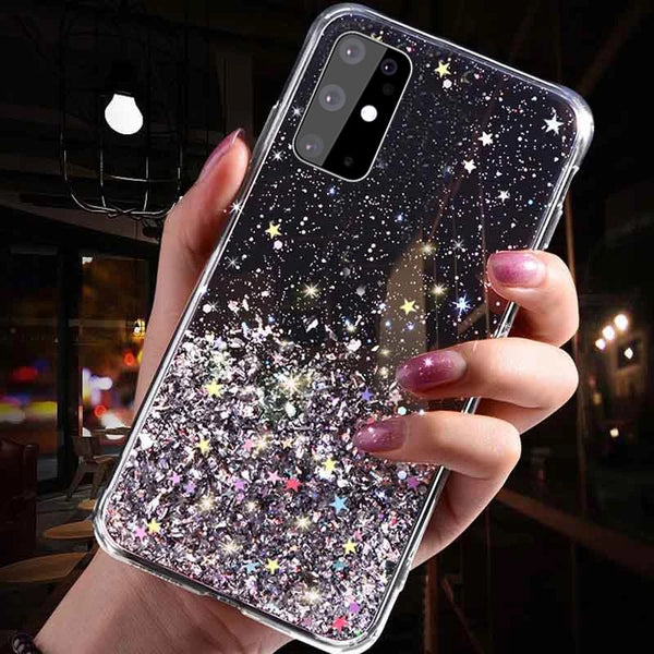 Luxury Glitter Star Clear Samsung Case