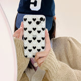 Cute Love Heart Clear Soft iPhone Case