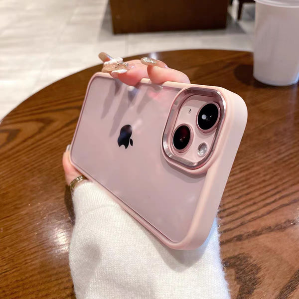 Solid Color Shockproof Clear Soft iPhone Case