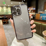 Gradient Glitter Bling Sparkling Clear Soft iPhone Case