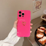 Cute Love Heart Glitter Bling Sparkling Clear Soft iPhone Case