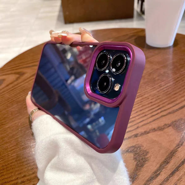 Solid Color Shockproof Clear Soft iPhone Case