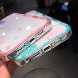 Cute Colorful Polka Dot Camera Lens Protection Clear Soft iPhone Case