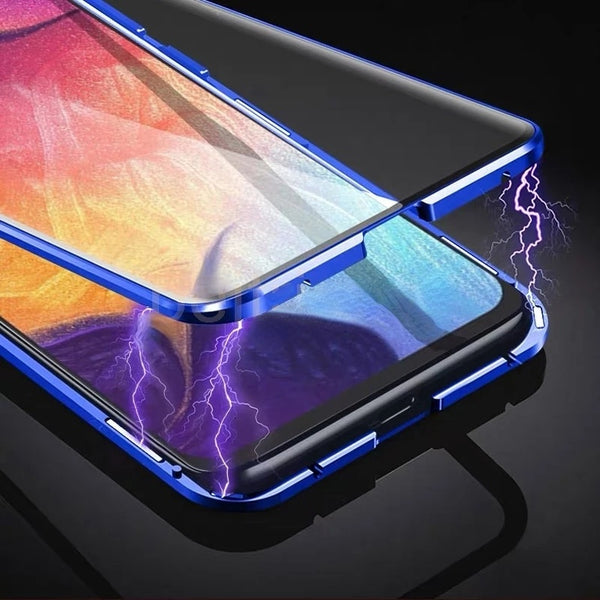 Double Sided Magnetic Metal Glass Samsung Case