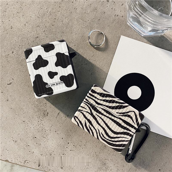 Fashion Cow Zebra Pattern AirPods Case