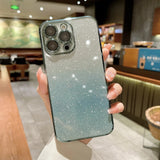 Gradient Glitter Bling Sparkling Clear Soft iPhone Case
