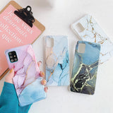 Luxury Marble Shockproof Silicone Samsung Case
