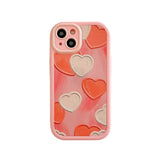 Cute Love Heart Soft iPhone Case