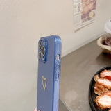 Cute Love Heart Glitter Bling Sparkling Clear Soft iPhone Case
