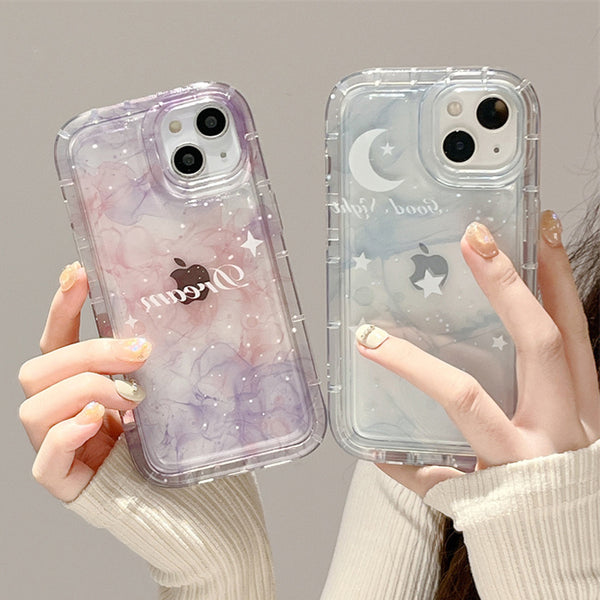 Cute Star Clear Silicone Shockproof Soft iPhone Case