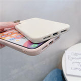 Simple Solid Color Soft Phone Case Back Cover for iPhone