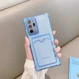Card Holder Wallet Clear Silicone Samsung Case