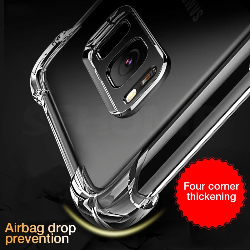 Airbag Silicone Shockproof Clear Samsung Case