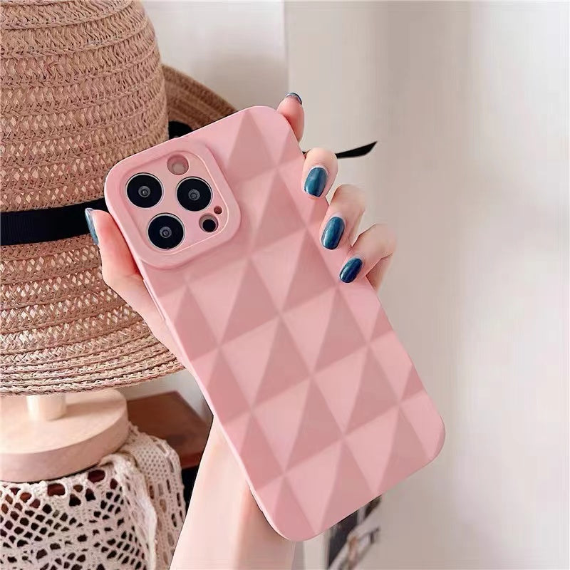Candy Color Diamend Shockproof Soft iPhone Case