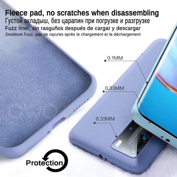 Solid Color Liquid Silicone Samsung Case