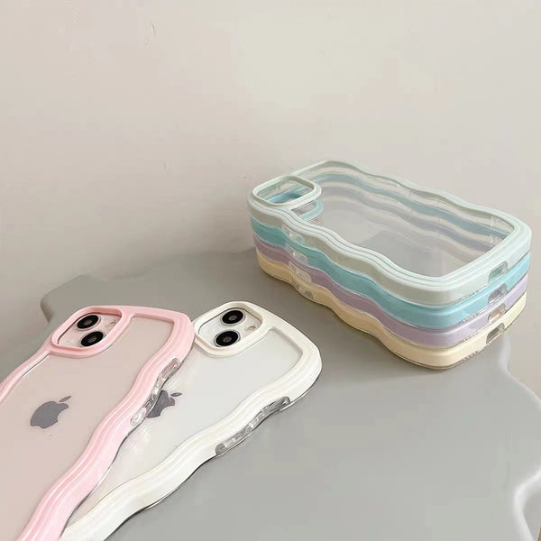 Candy Color Camera Len Protector Silicone Clear Shockproof Soft iPhone Case