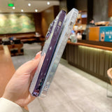Gradient Glitter Bling Sparkling Clear Soft iPhone Case