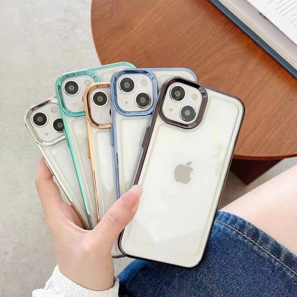 Luxury Electroplating Clear Shockproof Soft iPhone Case