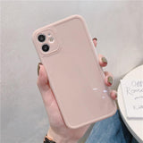 Simple Solid Color Soft Phone Case Back Cover for iPhone