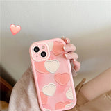 Cute Love Heart Soft iPhone Case