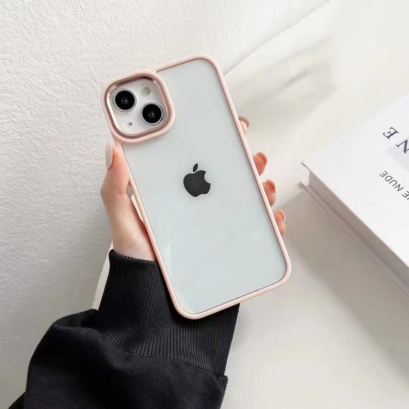 Solid Color Shockproof Clear Soft iPhone Case